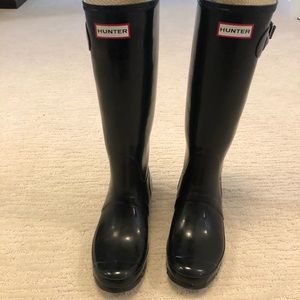 Hunter boots, size 9